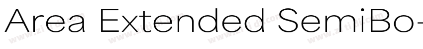 Area Extended SemiBo字体转换